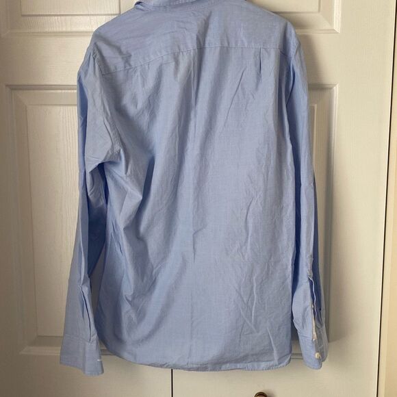 J. Crew Men's Dress Shirts Size Small 14-14.5‎ Blue Purple Plaid Cotton - Picture 15 of 15